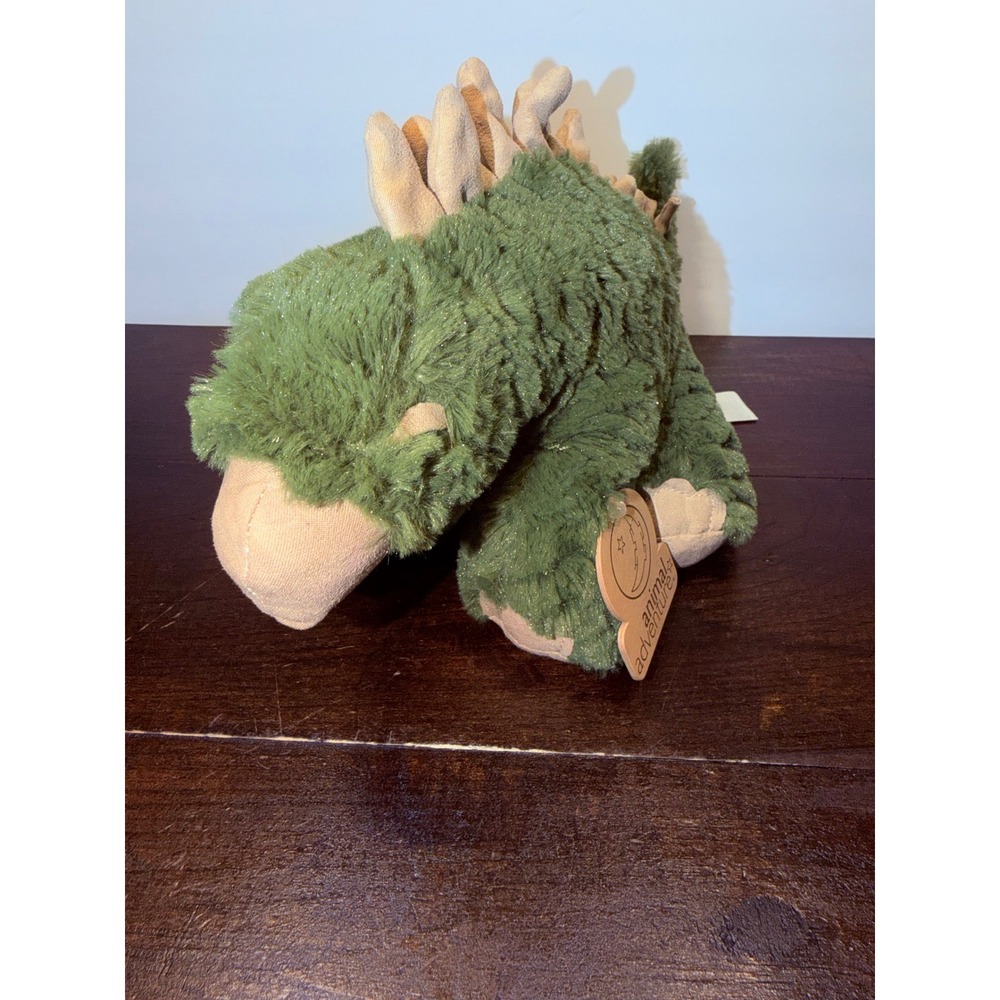 NEW Animal Adventure Green Stegosaurus Dinosaur Plush Stuffed Animal